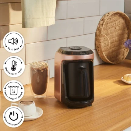 قهوه ساز ترك معطر رزگلد هاتير هوپس كاراجا 0175