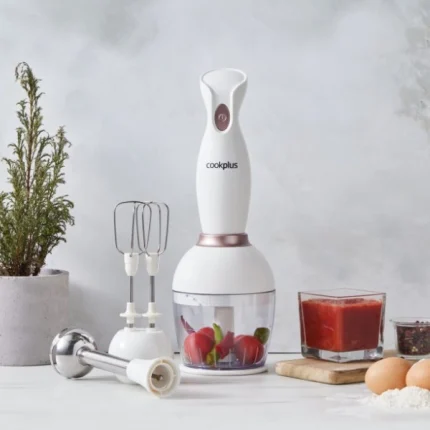 ست مخلوط كن و گوشتكوب برقی و همزن كرم طلايی 1000 واتي كاراجا کد 4597