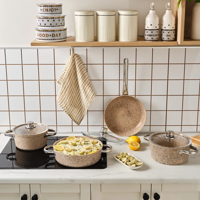 ست قابلمه 7 تکه گرانیتی کاراجا کد 502000796 ست قابلمه 7 تکه گرانیتی کاراجا کد 502000796