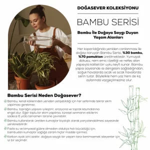 ست روتختی دو نفره کاراجا مدل Dakota Bambu Nakışlı