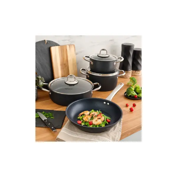 سرویس قابلمه 7 پارچه دسته استیل